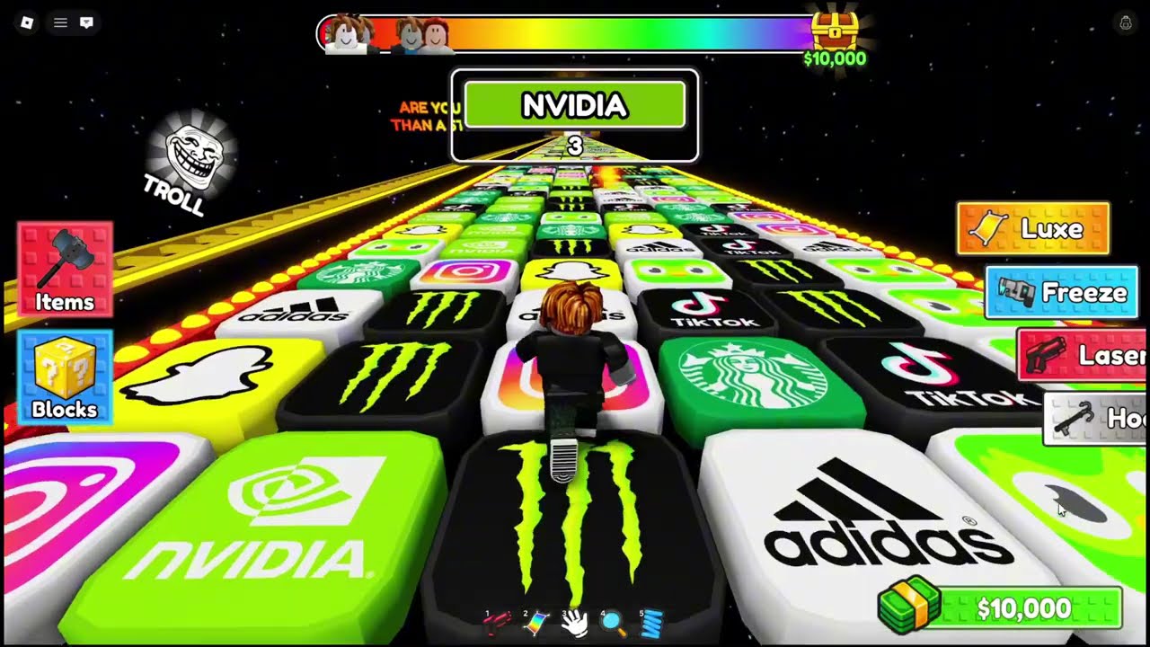 I Beat the Logo Disappearing Bridge EASY in Roblox 😎