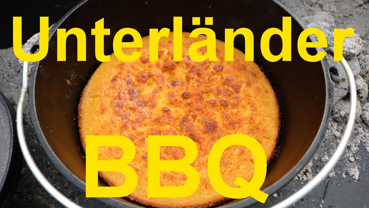 Cornbread Maisbrot aus dem Dutch Oven Unterländer BBQ 30