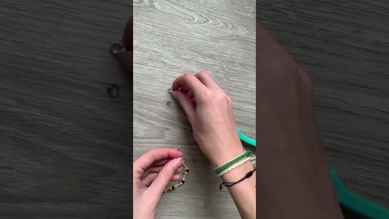 DIY beaded Bee anklet🐝 #diy #beading #anklets