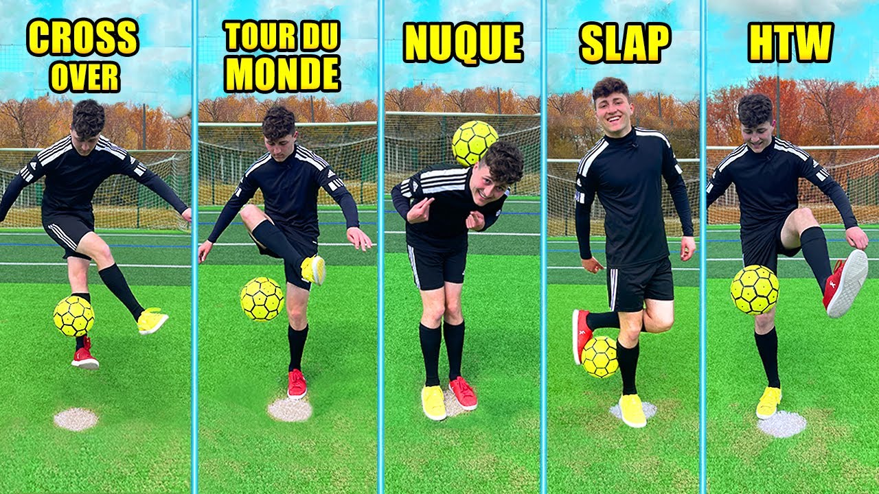 APPRENDRE 5 GESTES DE FREESTYLE FOOTBALL FACILEMENT ! 😮 (  TUTO pour DÉBUTANT )