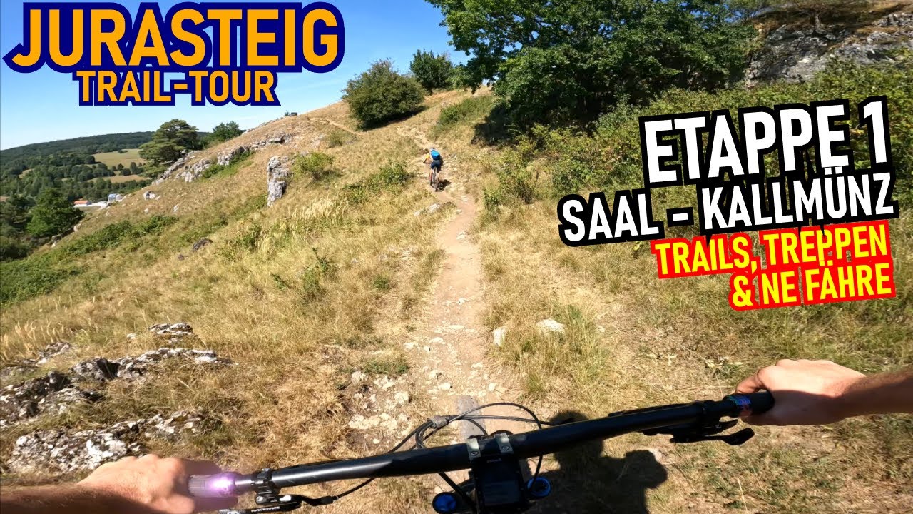 JURASTEIG MTB TOUR Stage 1/4: Saal - Kallmünz / Trails, Treppen & ne Fähre / Mountainbike XC
