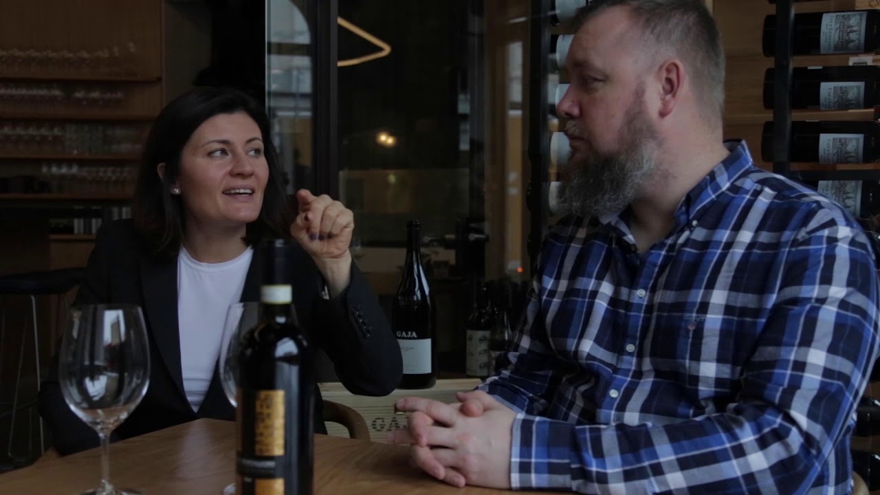 The one and only Gaia Gaja and the King and Queen of wines
