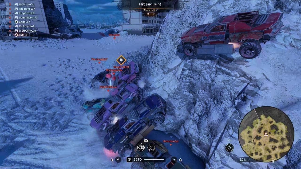 Crossout Event Brawl Winter Hunt Hit and Run!