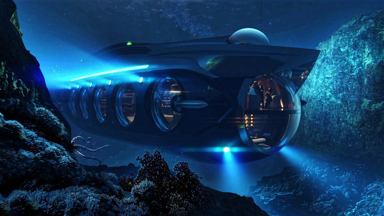 Hideaway in a Cozy Submarine Superyacht | Submarine Sounds & Ambience