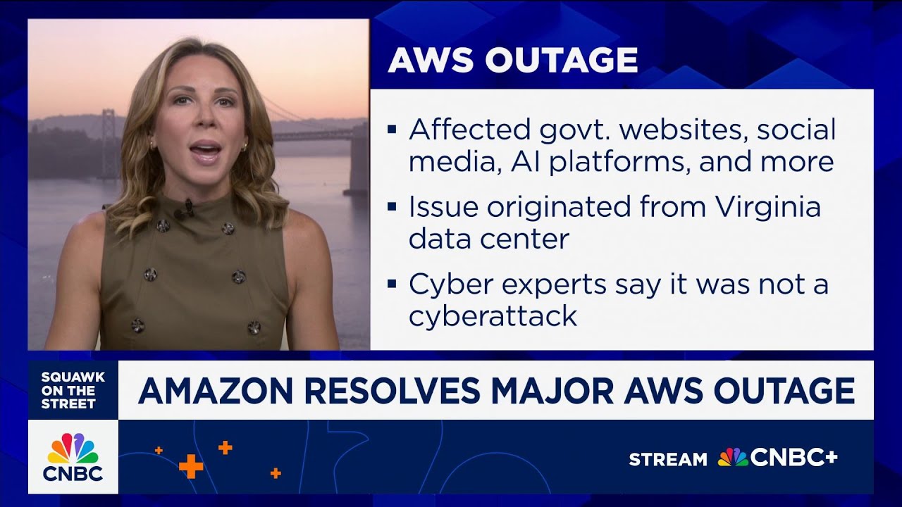 AWS outage knocks major AI and crypto providers offline, underscores fragility of cloud backbone