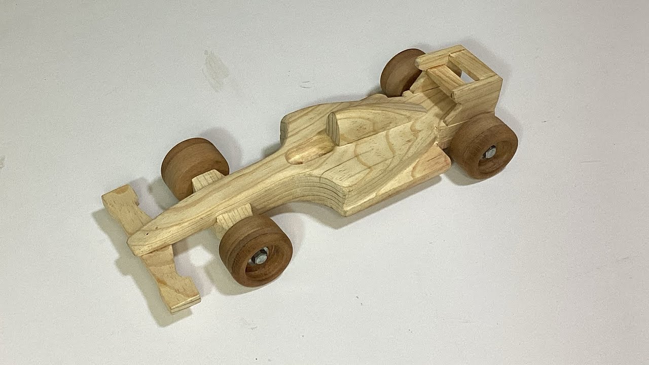 JUGUETE HECHO DE FORMA ARTESANAL // CARRITO FÓRMULA 1 … ULTRAFÁCIL 😎🪚👍