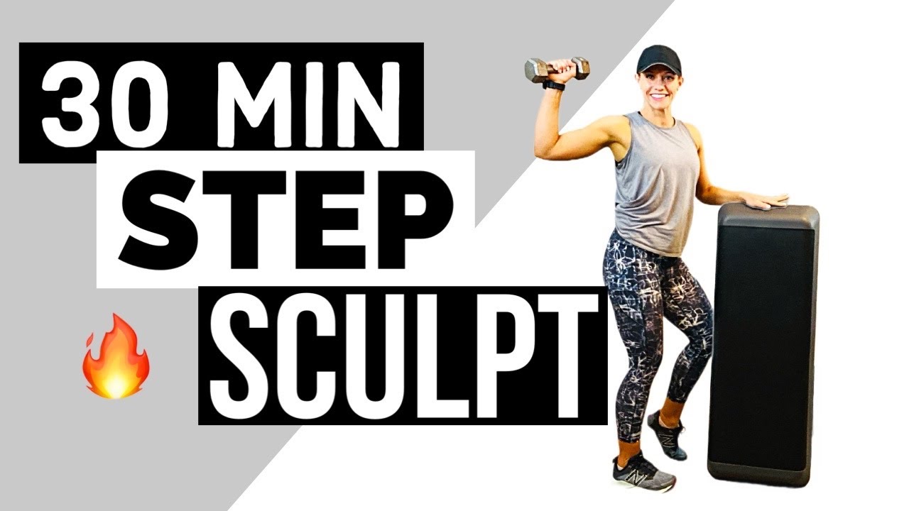 30 min Step Aerobics & Dumbbells | Sculpt and Sweat 💦