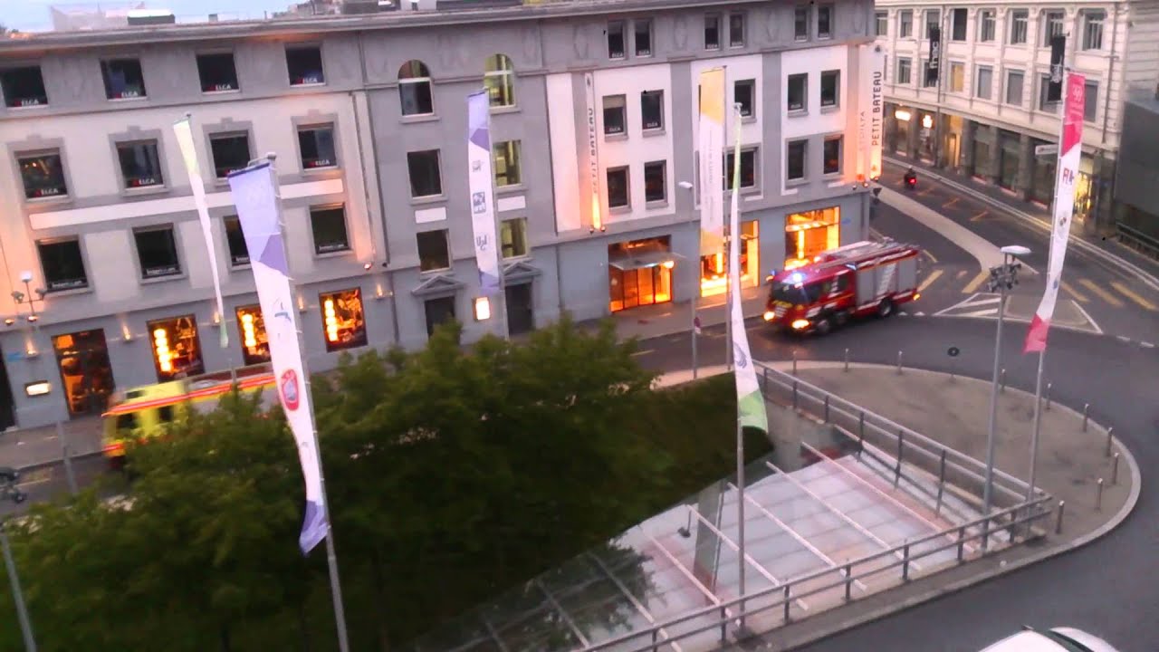 Passage pompiers Lausanne