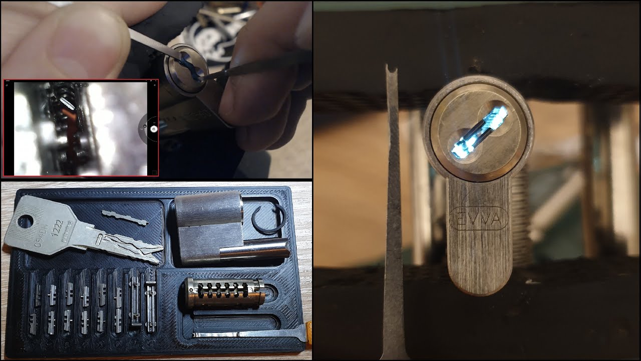 [13] EVVA 3ks Plus Picked with Custom Slider Tool and Gutted + Lockcam