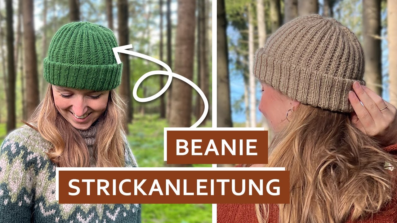 Sehr einfache Strickanleitung für Mütze in jeder Größe // Schritt für Schritt Anleitung