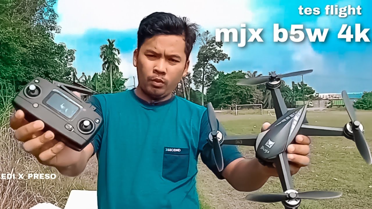 Tes terbang drone MJX BUGS-5W 4K / B5W /drone murah camera udah jernih