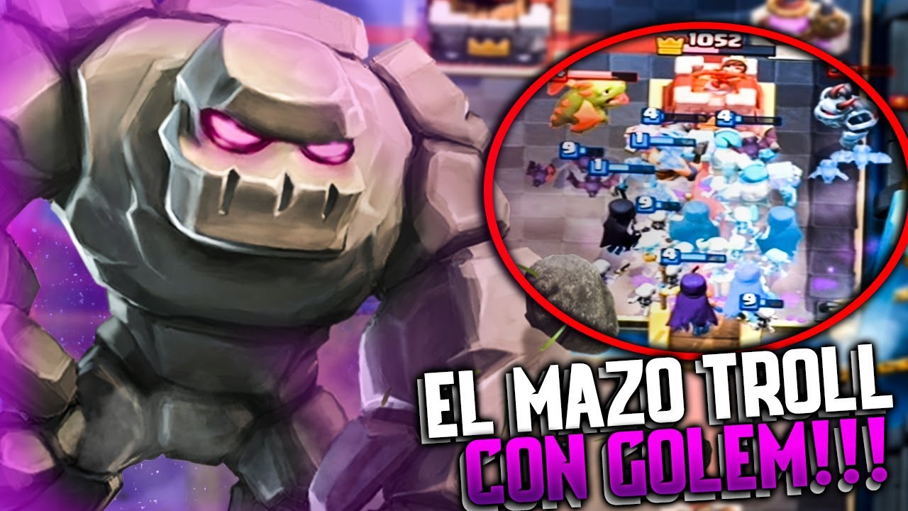 EL MAZO TROLL con GOLEM es BRUTAL!!! | Clash Royale | Rubinho vlc
