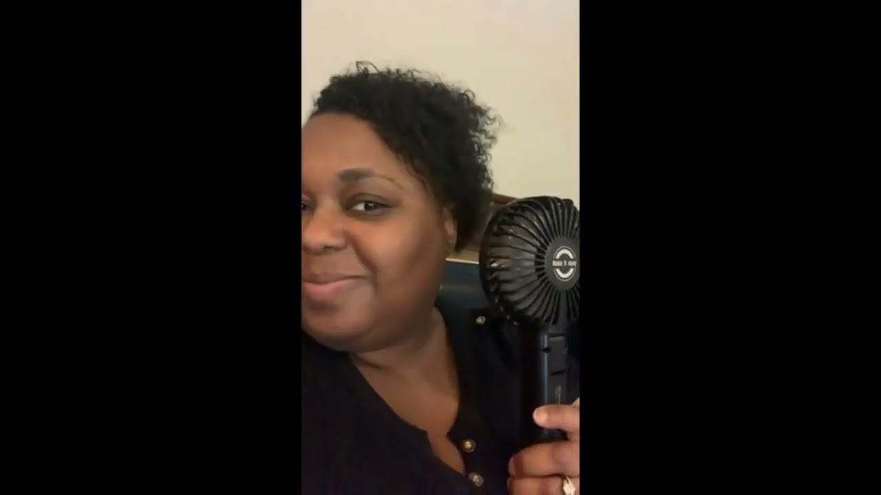 Review EasyAcc Handheld Fan, 2023 Newly Powerful Quiet Portable Fan Small Desk Fan [ 4 Speed/Battery