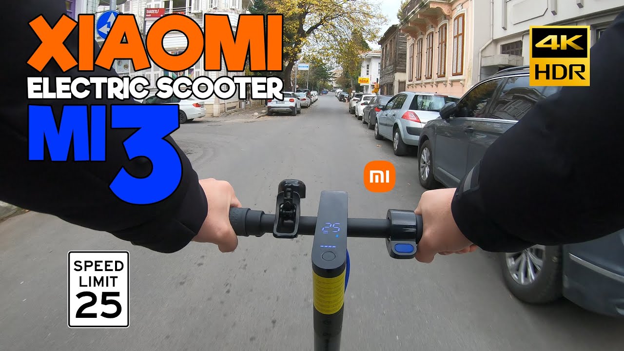 Xiaomi Mi Electric Scooter 3 - Istanbul Yeşilköy Ride (Environment Sound Only) 4K