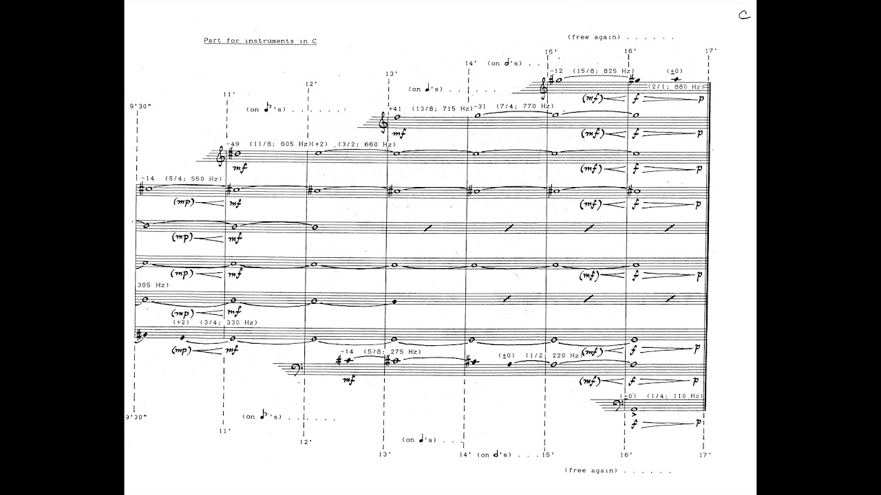 James Tenney - Critical Band (w/ score) (for ensemble) (1988)