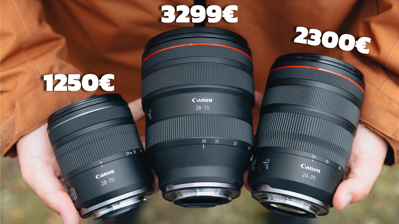 Cuál es el MEJOR Objetivo ZOOM para CÁMARAS CANON? RF 28-70mm F2.8 STM vs 24-70 mm L vs 28-70mm F2 L