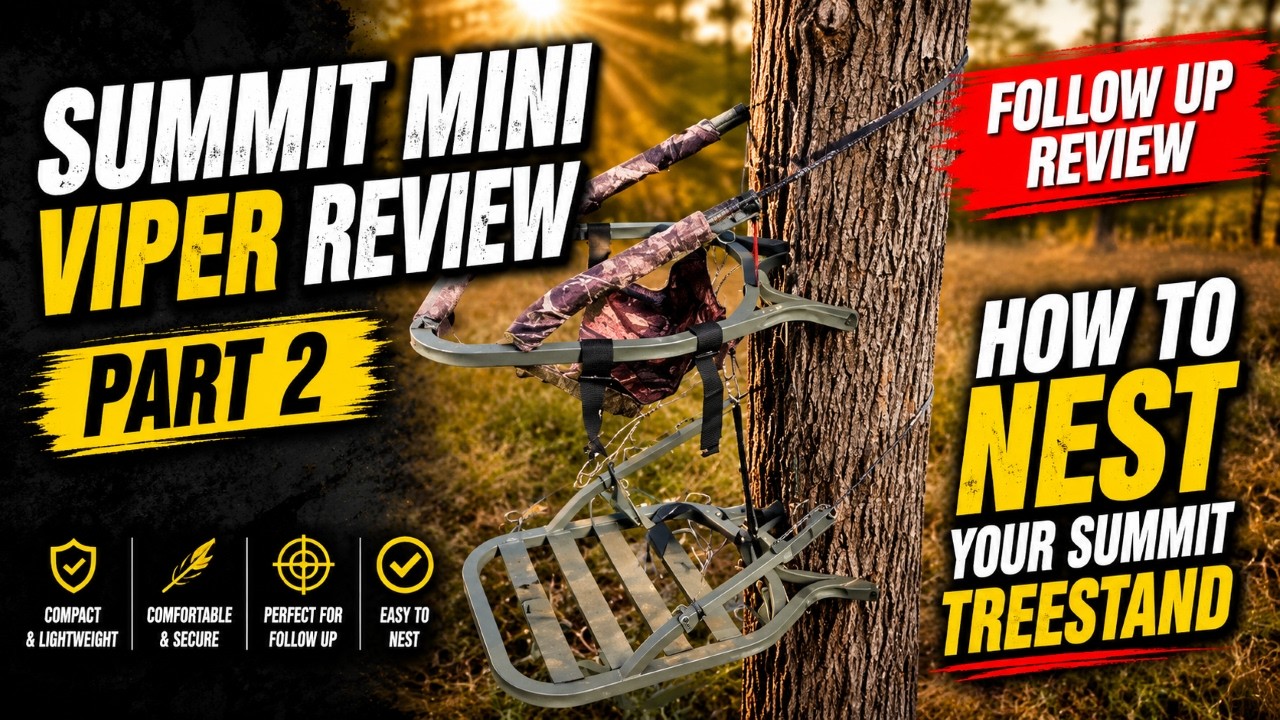 Summit Mini Viper Review Part 2 and How to Nest Your Summit Treestand