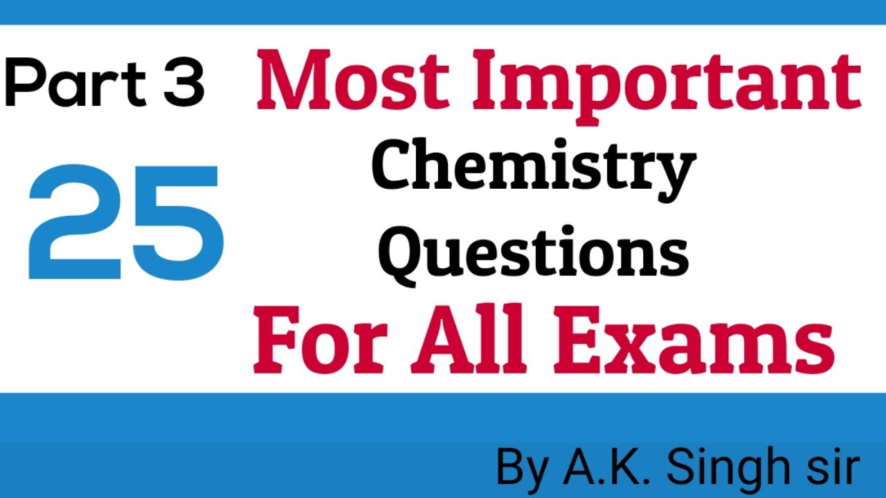 Part 3 || Top 25 Chemistry MCQ|| For all competitive Exams || EduGate Hub