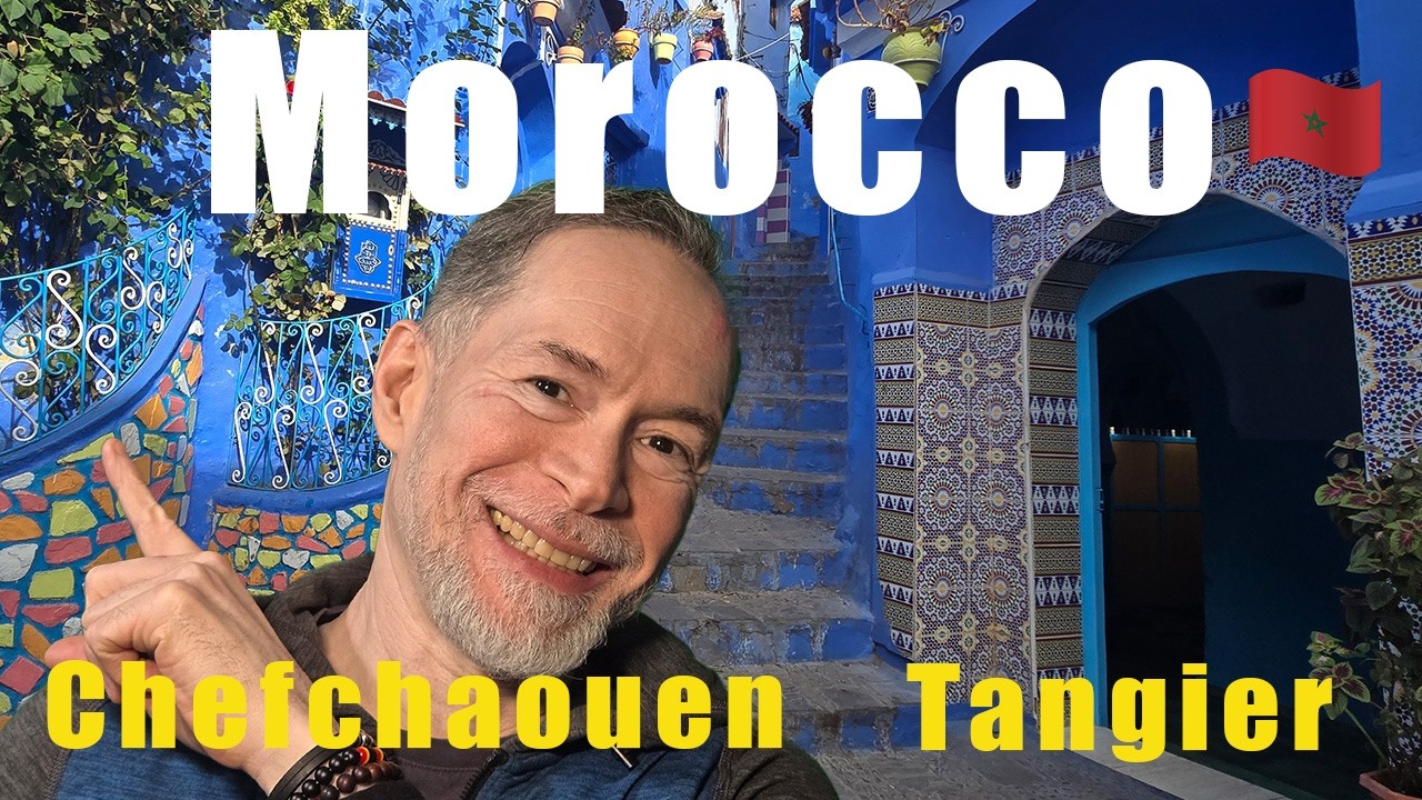 We found a BLUE city IN Morocco!!