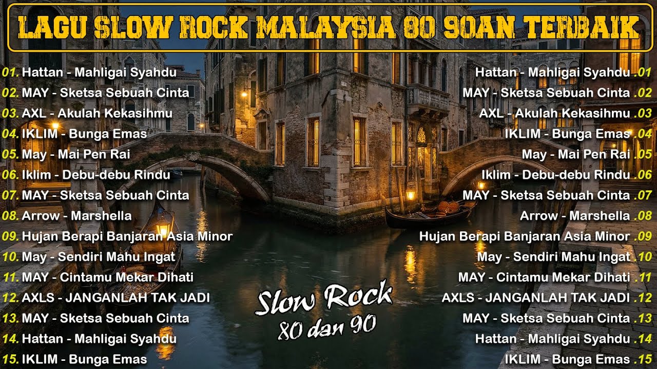 LAGU JIWANG 80AN DAN 90AN TERBAIK - LAGU SLOW ROCK MALAYSIA - KOLEKSI 40 LAGU2 JIWANG 80AN - 90AN