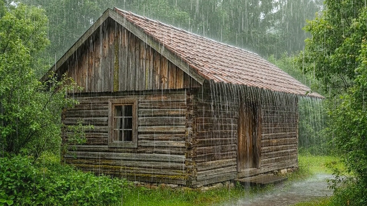 Heavy Rainfall at Night on tin Roof | Deep Sleep, Study, Meditation & Insomnia Relief #006