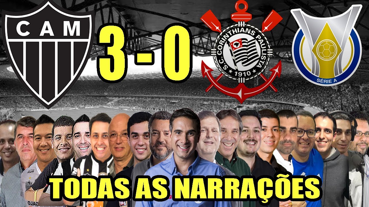 Todas as narrações - Atlético-MG 3 x 0 Corinthians | Campeonato Brasileiro 2021