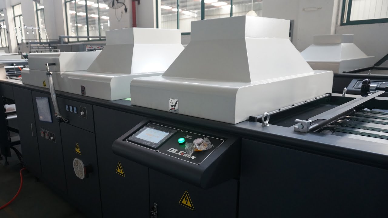 Full UV coating with powder removing at speed 3700s/h(model: SGZ-C-UI740X-A UV Coating Machine)