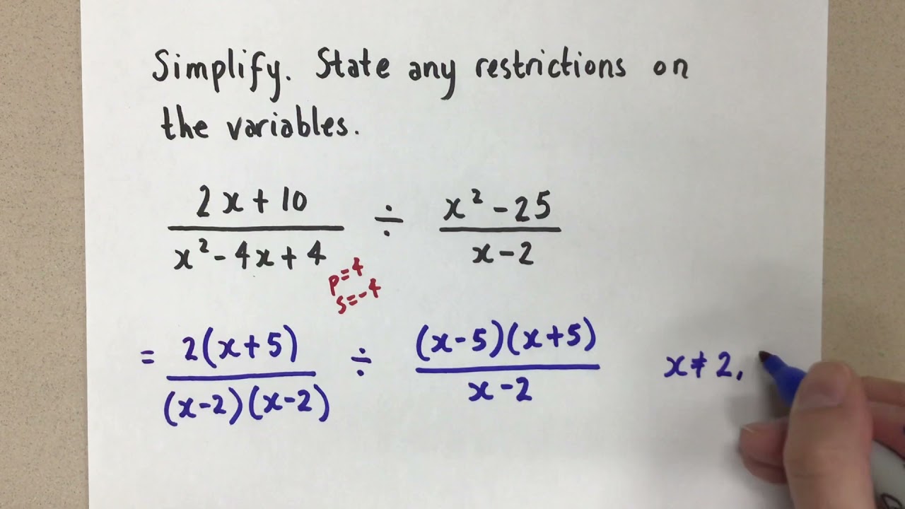 Dividing Rational Expressions