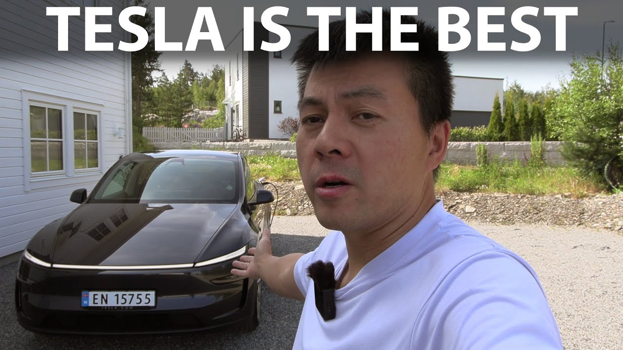 Family trip to Lilleputthammer with Tesla Model Y LR Juniper