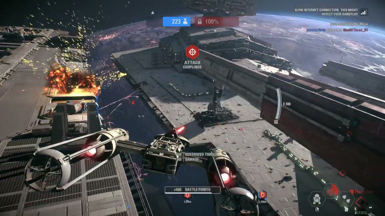 Starfighter Assault Gameplay - Fondor (Rebellion) Star Wars Battlefront II