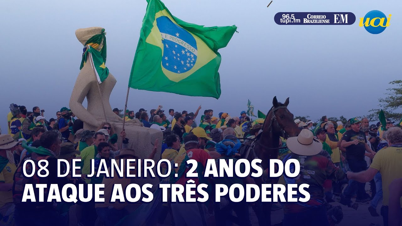 8/1: dois anos da invas&atilde;o aos Tr&ecirc;s Poderes em Bras&iacute;lia