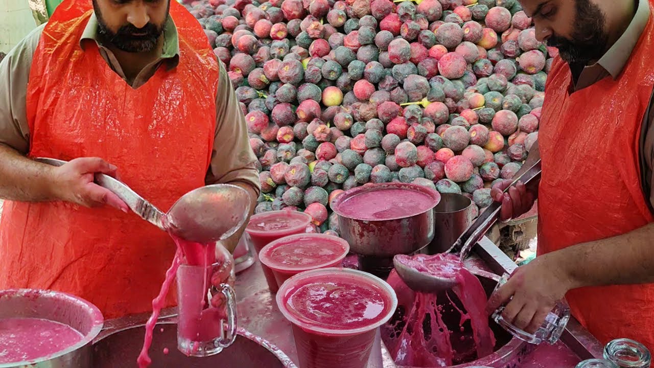 Refreshing Phalsa Juice Making | Street Drink Summer Special Falsa Sharbat Street Food Pakistan