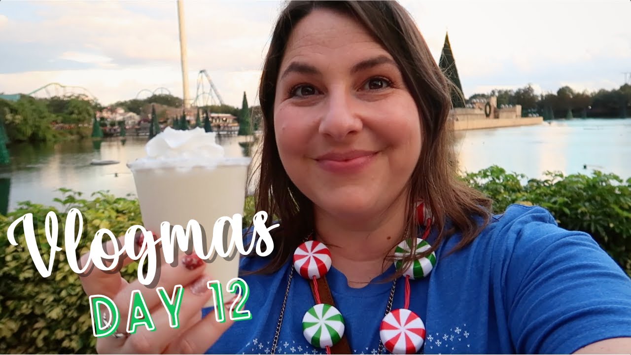 Vlogmas Day 12: A Volcano Bay Morning, Silly Mike Moments, and Sea World's Christmas Celebration!