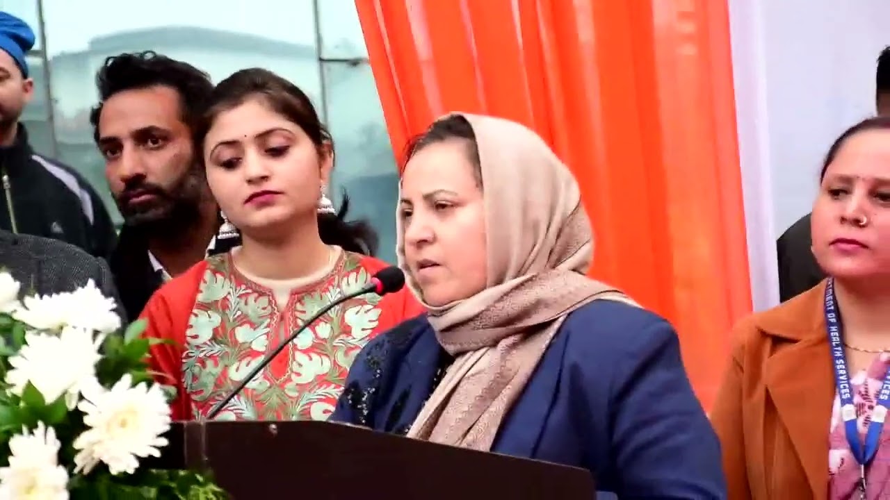 Health Minister Speaking on National Immunization Day at Jammu.