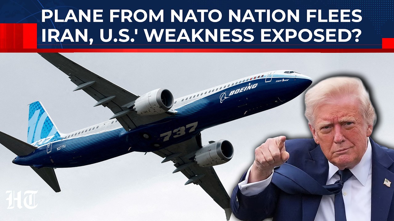 Plane From NATO Nation Flees Iran, USA Can't Keep Allies Safe In War With Tehran? | Trump, Khamenei