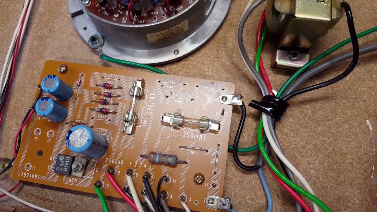 Hitachi PS-38 Record Player capacitor replacement