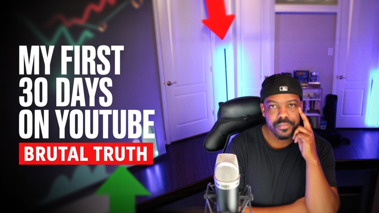 My First 30 Days on YouTube: Brutally Honest Results & Lessons