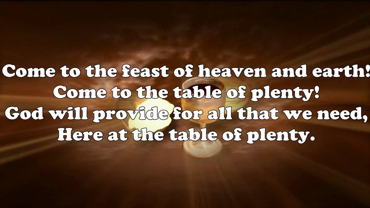 Table of Plenty lyrics