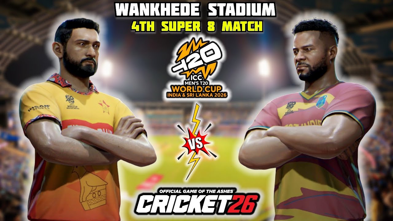 T20 WorldCup 2026 | ZIM vs WEST INDIES - 4th Match Super Eights Highlights | Cricket26