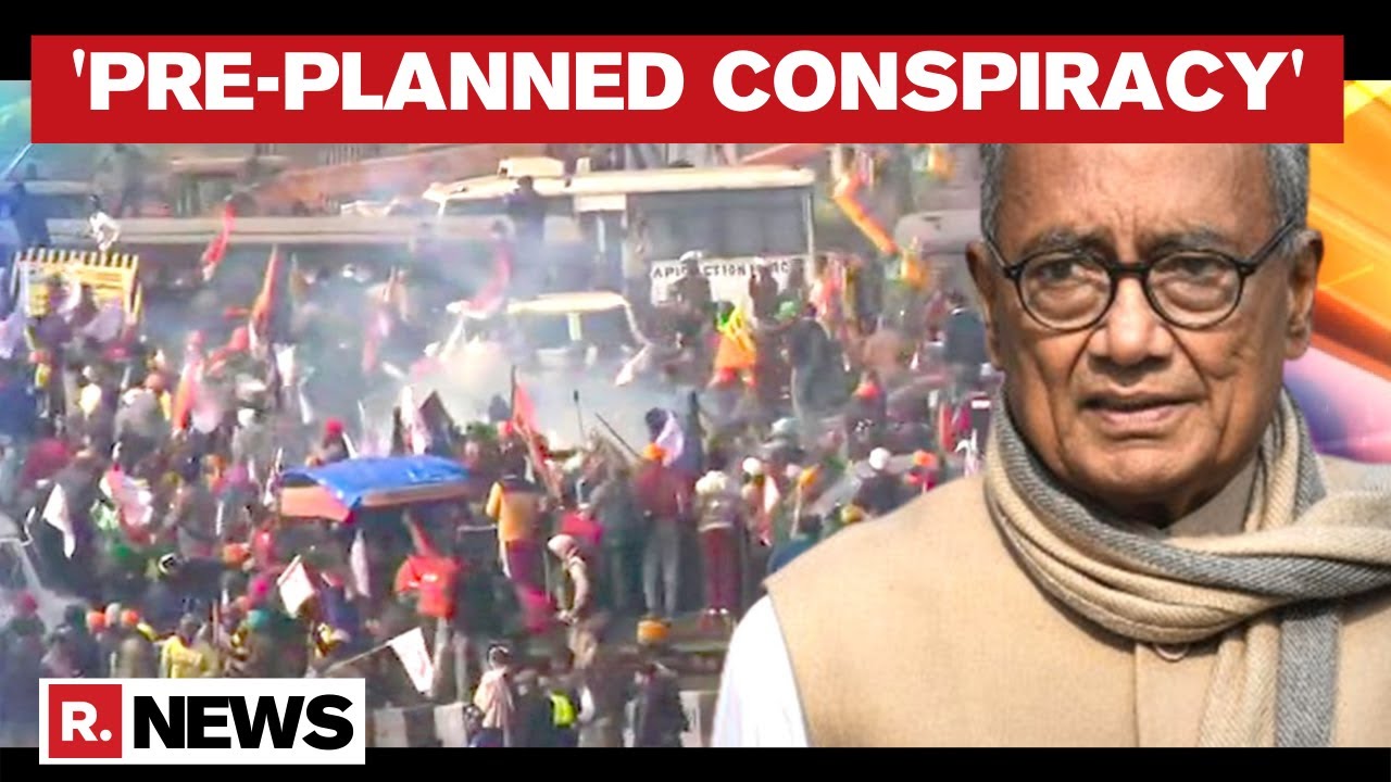 Congress' Digvijaya Singh Blames Cops For R-Day Violence, Alleges Attempt To Malign Stir