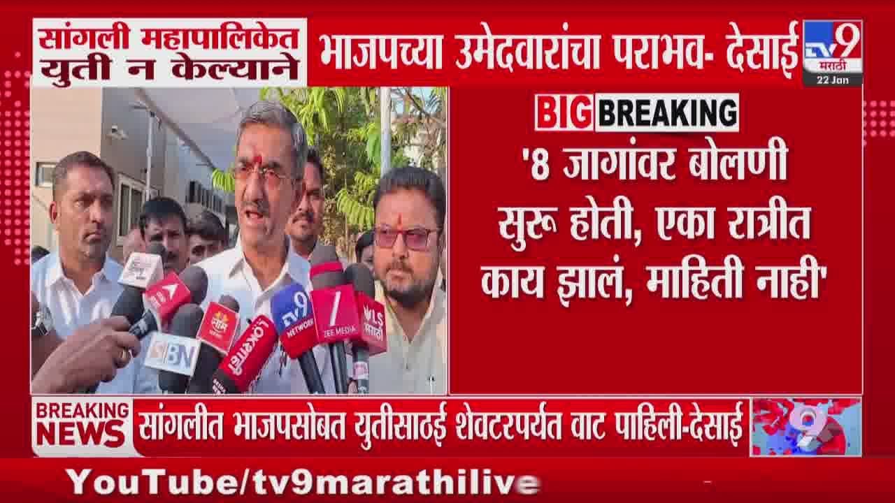 Shambhuraj Desai | सांगली महापालिकेत युती न केल्याने BJPच्या उमेदवारांचा पराभव