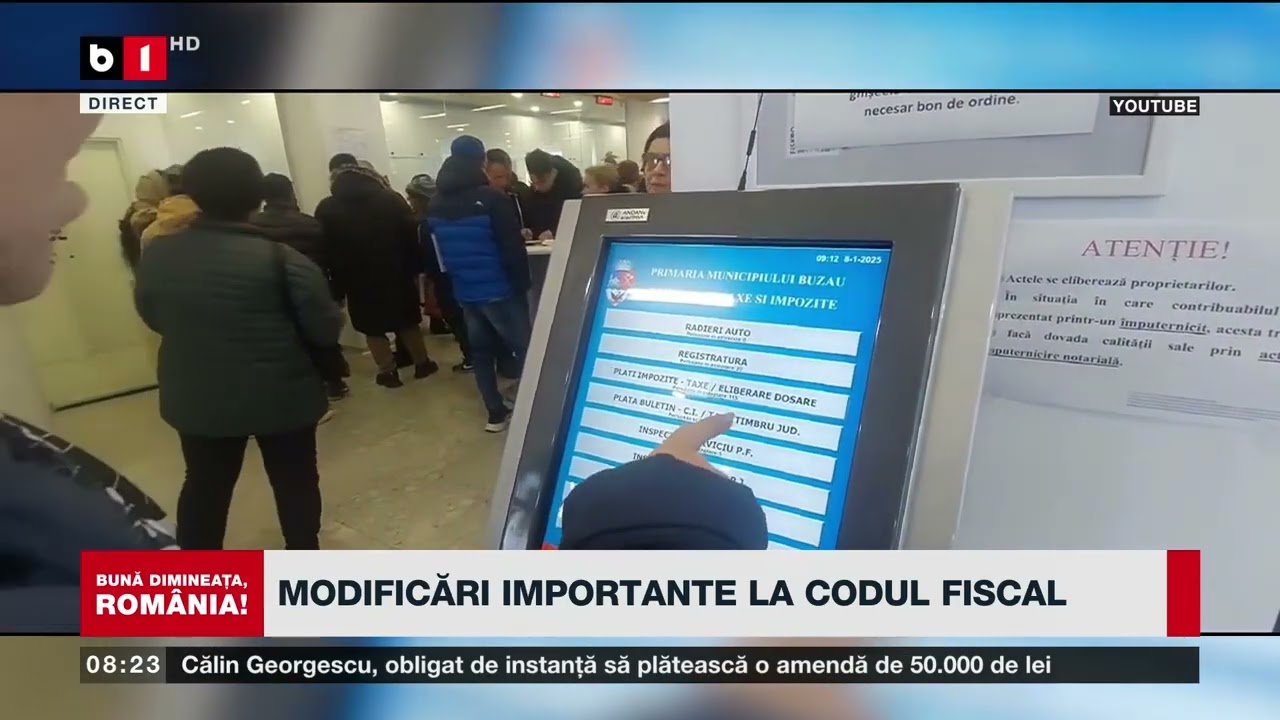 MODIFICĂRI IMPORTANTE LA CODUL FISCAL_Știri B1TV_14 ian. 2026