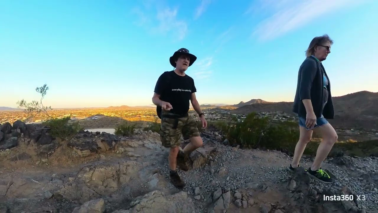 Hiking at Thunderbird north Phoenix