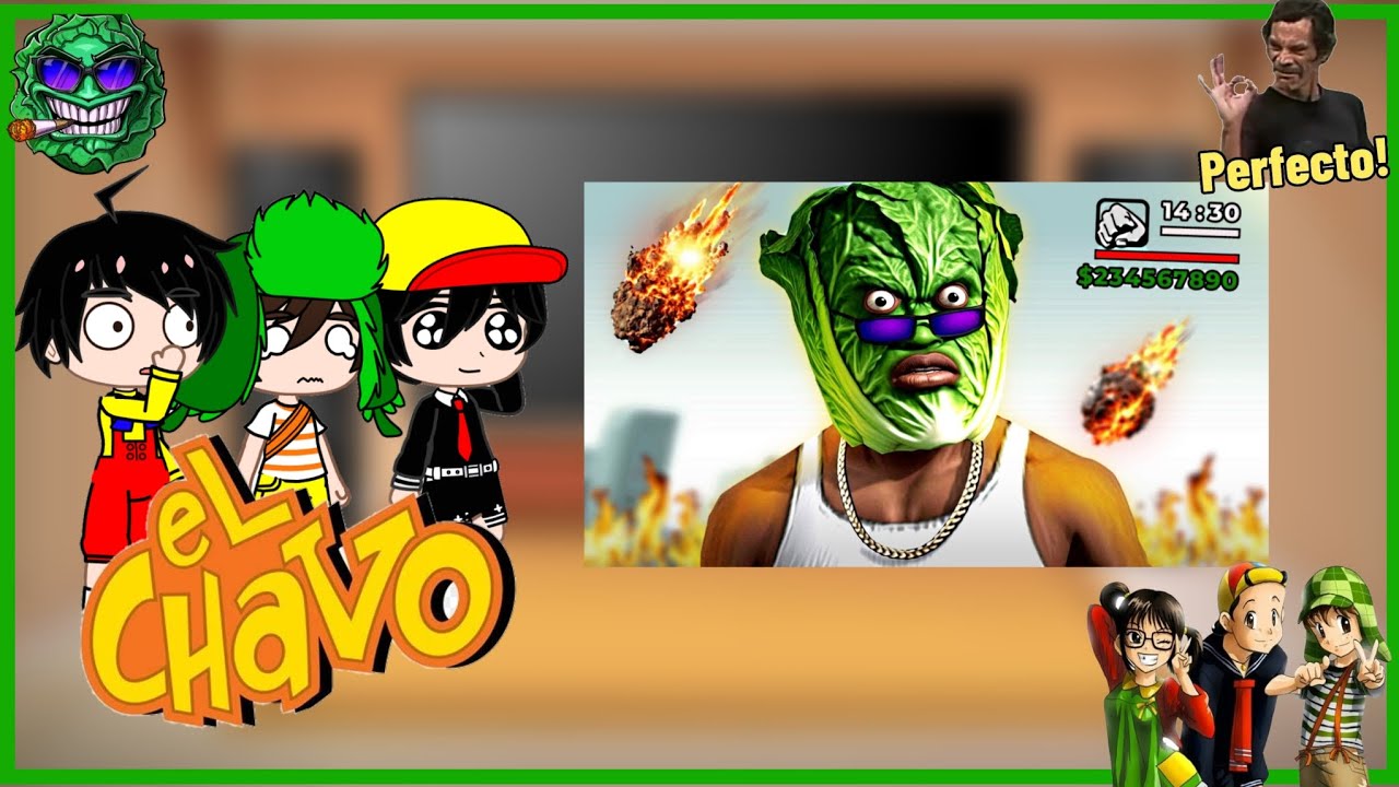 La Vecindad Del Chavo Del 8// Reaccionan A Lechu GTA SAN ANDREAS CON 100 MODS DE Caos Random 🤣🤣😅