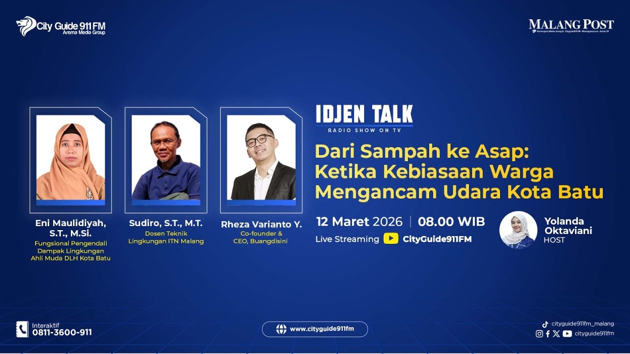Idjen Talk - Dari Sampah ke Asap: Ketika Kebiasaan Warga Mengancam Udara Kota Batu