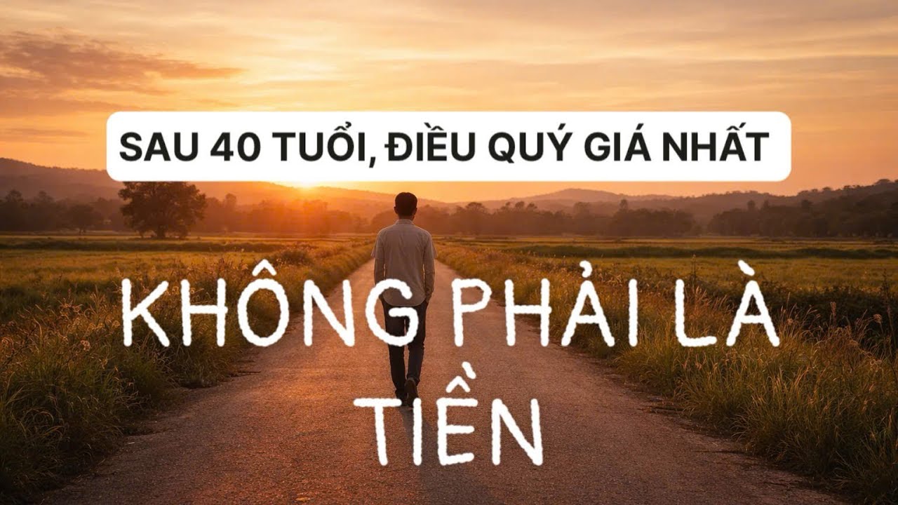 SAU 40 TUỔI, ĐIỀU QUÝ NHẤT KHÔNG PHẢI LÀ TIỀN/CHAMLAIMASONG