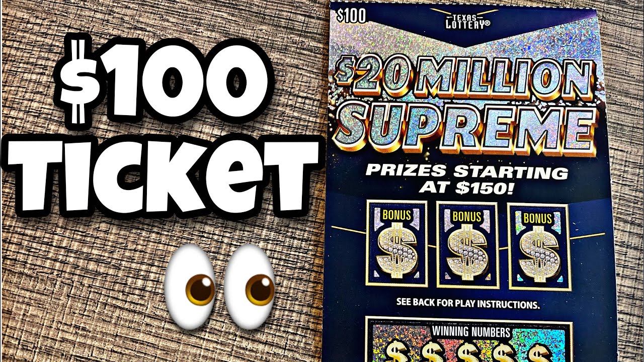 The Most Expensive Lottery Ticket in The World! $100 🔶 $20 Million Supreme 🔶 Texas Lottery