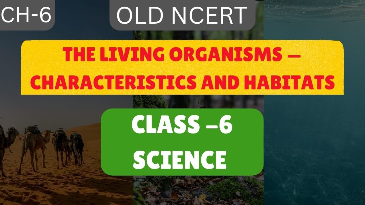 The Living Organisms- Characteristics & Habitats | Class 6 | Old NCERT | Science | Ec be Infinite |