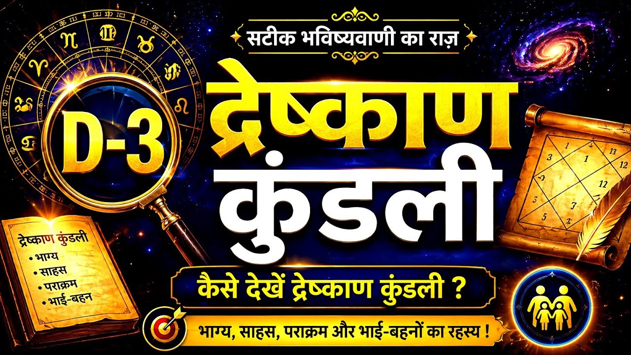 द्रेष्काण कुंडली कैसे देखे   II    How to Read Dreshkaan Kundli