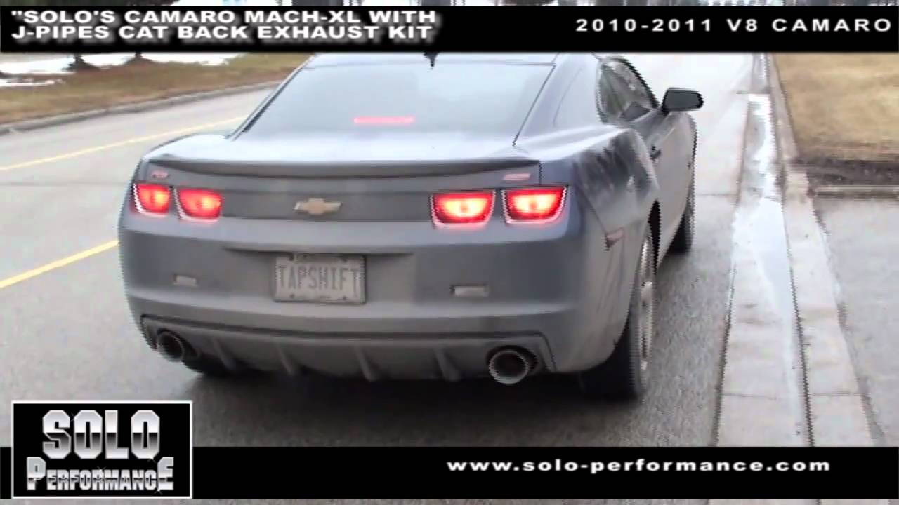 SOLO PERFORMANCE V8 CAMARO MACH XL WITH J-PIPES CAT BACK EXHAUST KIT